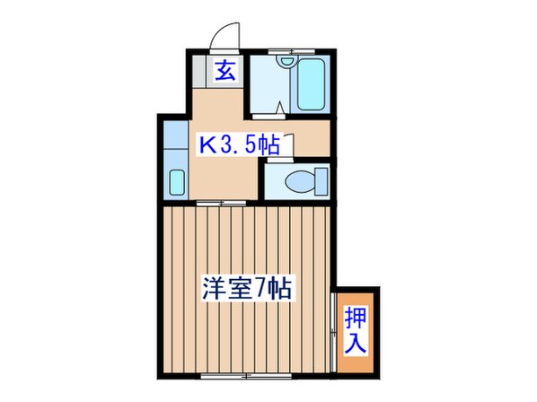 コーポ楓の物件間取画像